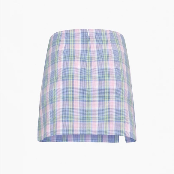 Sunday Best Tatiana Skirt in Iris Blue/Orchid Pink Plaid - Picture 2 of 10